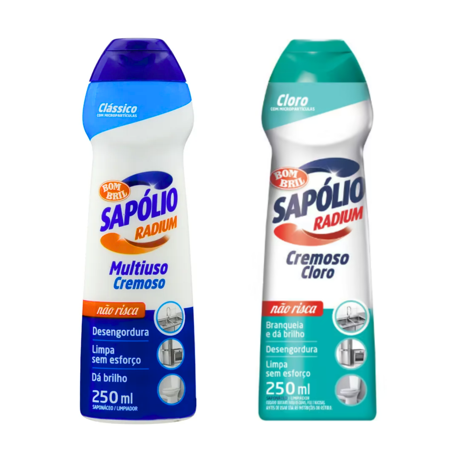Sapólio Radium Cremoso - 1 Unidade (250ml) - Tipos: